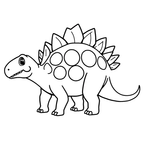 Dinosaurs coloring page